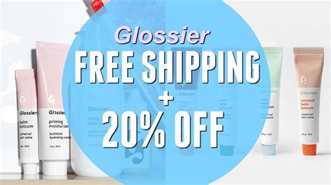 glossier free shipping.